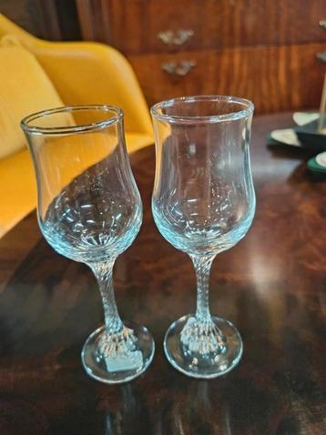 Vintage Likeur Glazen Set van 2 beschikbaar voor biedingen