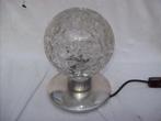 retro tafellamp glazen bol, Huis en Inrichting, Ophalen of Verzenden, Glas, Minder dan 50 cm