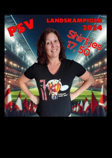 PSV 25x landskampioen 2024, shirt €17,50 of hoodie €35, - 