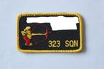 nametag  323 sqn  f-16  Vliegbasis  Leeuwarden, Verzamelen, Verzenden, Zo goed als nieuw, Patch, Badge of Embleem