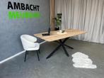 MASSIEF Eiken Tafels Eikenhouten (BOOMSTAM ) SHOWROOM OPEN, Vier personen, Rechthoekig, Eikenhout, Nieuw