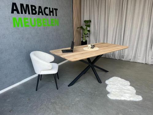 MASSIEF Eiken Tafels Eikenhouten (BOOMSTAM ) SHOWROOM OPEN, Huis en Inrichting, Tafels | Eettafels, Nieuw, 50 tot 100 cm, 200 cm of meer
