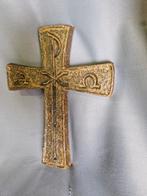 Oud handgemaakt crucifix met Chi-Rho symbool, Ophalen of Verzenden