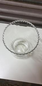 vaas glas met ribbel rand, Ophalen of Verzenden, 'T Olde Gre-j, Info@toldegrej.nl, Endepoelstraat 20f Didam