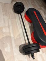 Les Mills Halterset en Stepbank - Zo goed als nieuw, Sport en Fitness, Ophalen, Zo goed als nieuw, Halterset