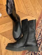 Bugatti zwarte leren Chelsea boots bont gevoerd  37, Zwart, Lage of Enkellaarzen, Zo goed als nieuw, Bugatti