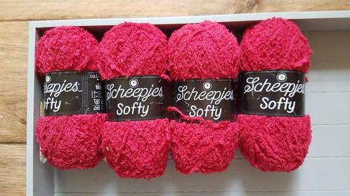 4 bollen Softy van Scheepjes, kleurnummer 490, Hobby en Vrije tijd, Breien en Haken, Nieuw, Breien of Haken, Wol of Garen, Ophalen of Verzenden