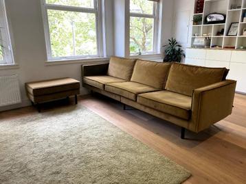 BePure Home chaise longue velvet honey yellow bankstel, bank beschikbaar voor biedingen