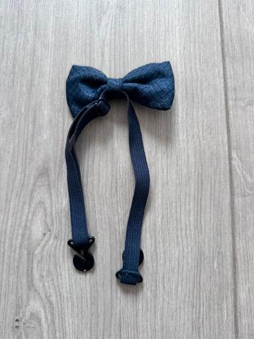 Vlinderdas strik strikje donker blauw maat 110 beschikbaar voor biedingen