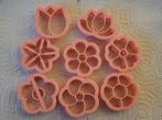 8x roze cutter voor polymeer klei sieraden, Ophalen of Verzenden, Gebruikt, Gereedschap of Toebehoren