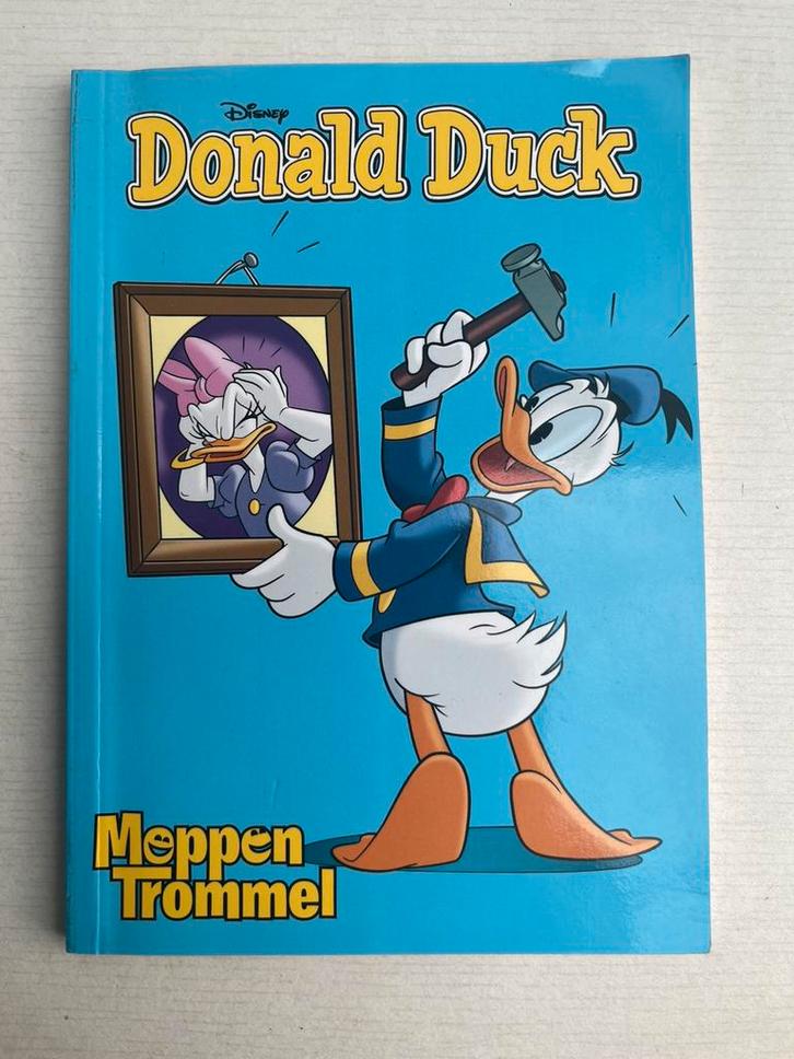 Donald Duck Moppenboek moppen trommel moppen én stripjes, Boeken, Kinderboeken | Jeugd | onder 10 jaar, Zo goed als nieuw, Fictie algemeen
