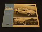 Brochure Vauxhall Cavalier LS 1980, Ophalen of Verzenden, Zo goed als nieuw, Overige merken