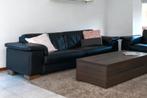 Leder bank, 3 zits, Huis en Inrichting, Banken | Bankstellen, Ophalen, Minder dan 75 cm, Driepersoons, Leer