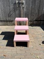 Roze opstap krukje / trapje, Ophalen of Verzenden, Zo goed als nieuw, Hout