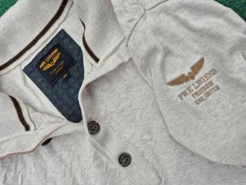 Pme Legend Pall Mall trui polotrui Ecru maat XXL  beschikbaar voor biedingen