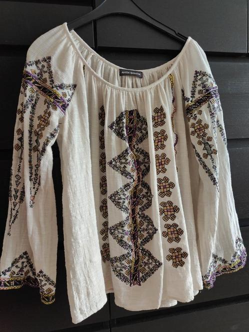 Antik batik embroidered blouse one size L -xl boho Ibiza, Kleding | Dames, Blouses en Tunieken, Zo goed als nieuw, Maat 42/44 (L)