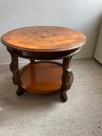 Antieke ronde salontafel bijzettafel, Ophalen