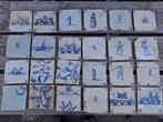 verzameling 24 oud Hollandse 17e eeuwse antieke tegeltjes, Antiek en Kunst, Ophalen of Verzenden