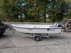 Vaarklare Garda 390 boot + Trailer + 8PK Yamaha motor, Watersport en Boten, Ophalen, Gebruikt, Minder dan 10 pk, Tot 6 meter