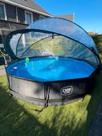 Exit zwembad 360 x 76 cm met overkapping + nieuwe pomp!, Tuin en Terras, Zwembaden, Ophalen, Minder dan 80 cm, Rond, 300 cm of meer