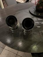 Dubbelwandige Rookafvoer Pijp + 2x 45 Gradenbocht, Doe-het-zelf en Verbouw, Buizen en Afvoer, Bochten, Gebruikt, Ophalen of Verzenden