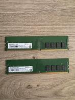 2x Transcend RAM 16GB DDR4 3200Mhz (32GB totaal), Computers en Software, RAM geheugen, DDR4, Ophalen of Verzenden, Zo goed als nieuw