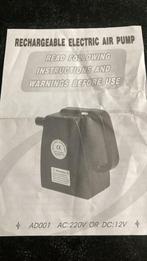 Elektrische Luchtpomp - Camping, Ophalen of Verzenden, Gebruikt, Elektrisch