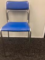 Bauhaus vintage stoel, Huis en Inrichting, Stoelen, Ophalen, Gebruikt, Blauw, Metaal