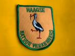 Vintage patch embleem Haagse Natuurverkenners ooievaar, Verzamelen, Scouting, Gebruikt, Ophalen of Verzenden, Embleem, Speld of Insigne