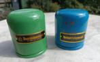Vintage spaarpot Raiffeisenbank en Boerenleenbank, Ophalen of Verzenden, Gebruikt, Metaal of Blik