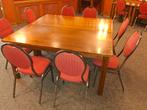 Tafels eiken massief  mancave/horeca/vakantiehuis, Ophalen, Gebruikt