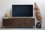 1x WOOOD gravure tv meubel, Ophalen, 150 tot 200 cm, Zo goed als nieuw, Minder dan 100 cm
