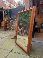 Spiegel hout / bamboe look, Ophalen of Verzenden, Zo goed als nieuw, Minder dan 100 cm, Rechthoekig