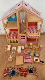 Poppenhuis+meubels Hema, Kinderen en Baby's, Speelgoed | Poppenhuizen, Ophalen, Gebruikt, Poppenhuis