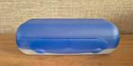 Tupperware Columbus Lunchbox 25 x 11 x 8,5cm Blauw/Wit, Ophalen of Verzenden, Zo goed als nieuw, Blauw, Overige typen