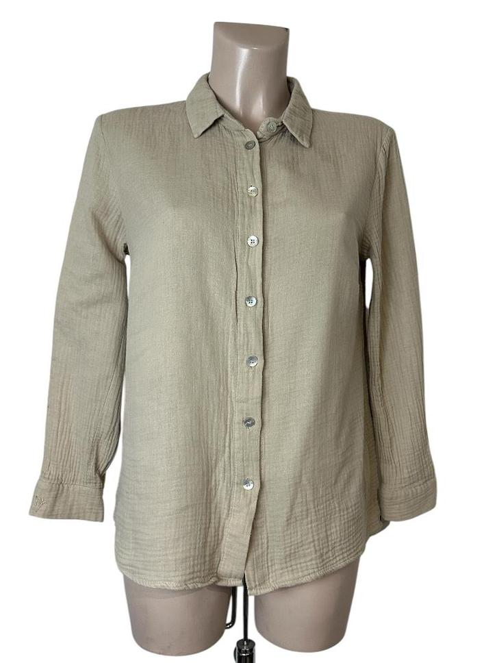 Nukus blouse S, Kleding | Dames, Blouses en Tunieken, Zo goed als nieuw, Maat 38/40 (M), Beige, Ophalen of Verzenden