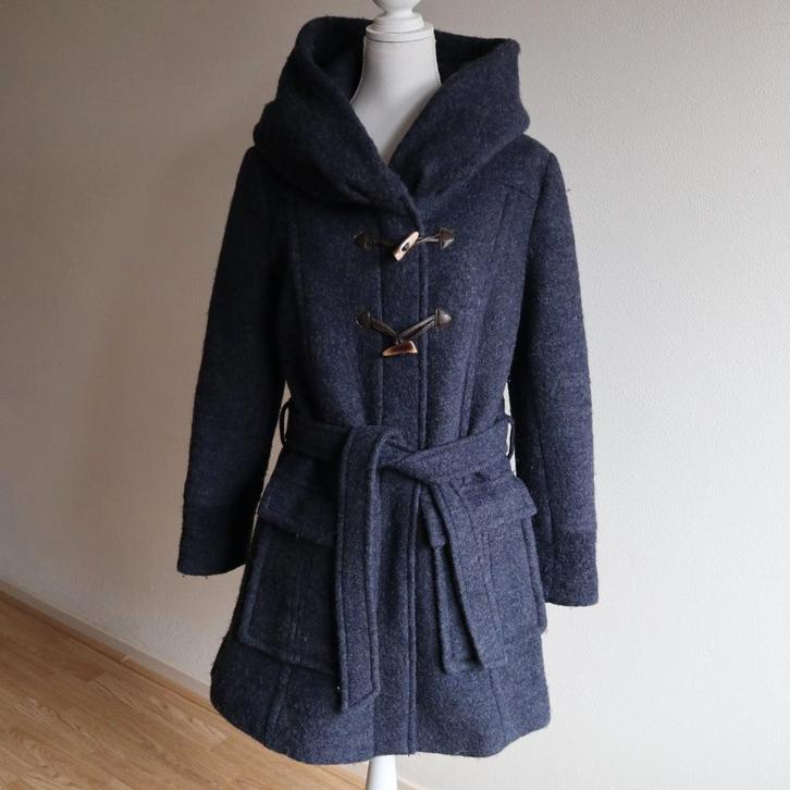 Beaumont Amsterdam Wollen Mantel – Maat 42 – Navy Blauw, Kleding | Dames, Jassen | Winter, Gedragen, Maat 42/44 (L), Blauw, Ophalen of Verzenden