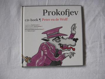 Prokofjev -CD boek Peter en de Wolf (illustr. Sieb Posthuma) beschikbaar voor biedingen