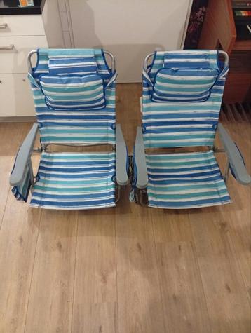 Luxe Strandstoelen Set (2) - Nieuw! beschikbaar voor biedingen