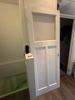 Jaren 30 binnendeur met glas 77,3 x 277,5, Minder dan 80 cm, Binnendeur, Ophalen of Verzenden, 200 tot 215 cm