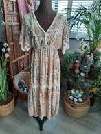 Superleuke Ibiza jurk/mooie print/zachte kleuren mt M, Ophalen of Verzenden, Zo goed als nieuw, Maat 38/40 (M), Onder de knie