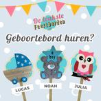 Geboorteborden huren voor jongen en meisje, Ophalen, Zo goed als nieuw, Geboortebord