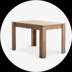 Eettafel Vedde 80x120 wild eiken kleur, Ophalen, 100 tot 150 cm, 50 tot 100 cm, Zo goed als nieuw
