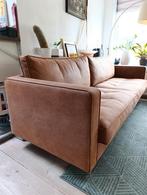 BePureHome Rodeo Classic 2,5 zits bank + hocker cognac 230, Ophalen, Tweepersoons, Zo goed als nieuw, Rechte bank