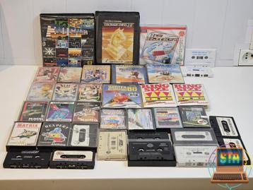 Retro Commodore 64 Spel Collectie  >30 Originele Cassettes beschikbaar voor biedingen