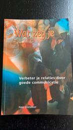 H. Groeneboer - Wat zeg je, H. Groeneboer, Ophalen of Verzenden, Ontwikkelingspsychologie, Zo goed als nieuw