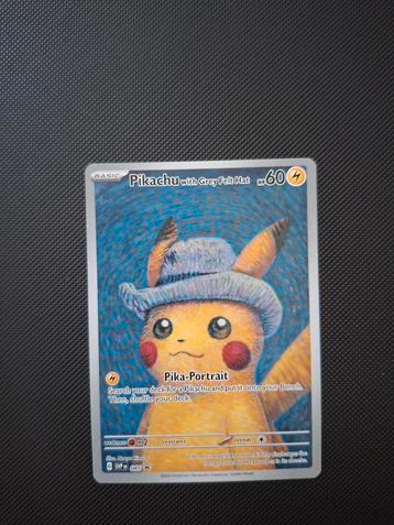 Pikachu with grey felt hat van Gogh 085 promo beschikbaar voor biedingen