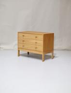 (2x) Eiken ladekast Deens vintage 1960, Huis en Inrichting, Kasten | Ladekasten, Ophalen, -, -, Eikenhout