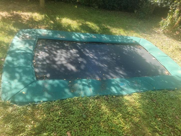 Exit Supreme trampoline 244x427 inground, Kinderen en Baby's, Speelgoed | Buiten | Trampolines, Gebruikt, Ophalen