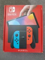 Krasvrije Nintendo Switch OLED uit 2024 met SD kaart, Switch OLED, Met 2 controllers, Ophalen of Verzenden, Zo goed als nieuw
